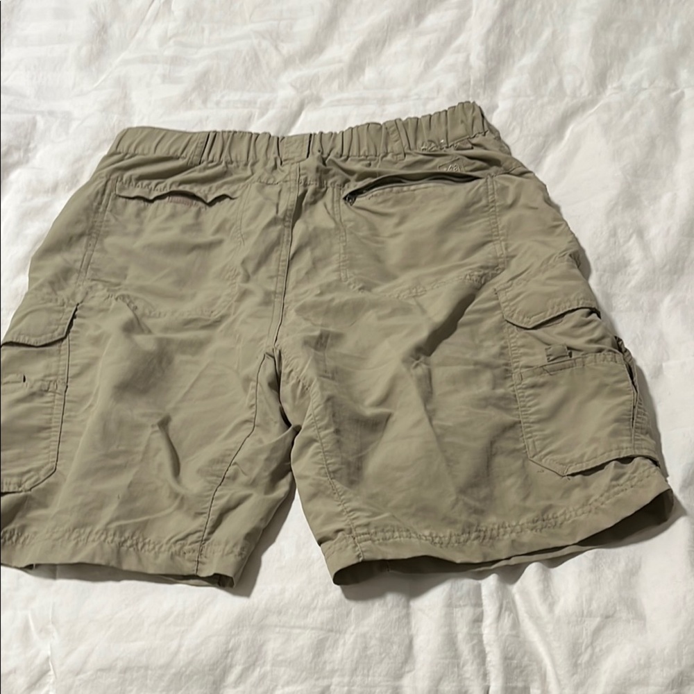 REI UPF 50+ TAN CARGO HIKING SHORTS Size L - Picture 6 of 9